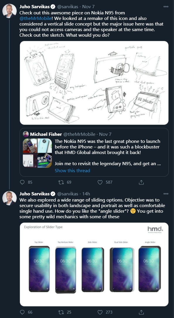 HMD CPO 放出新的滑蓋機型設計,致敬諾基亞 N95
