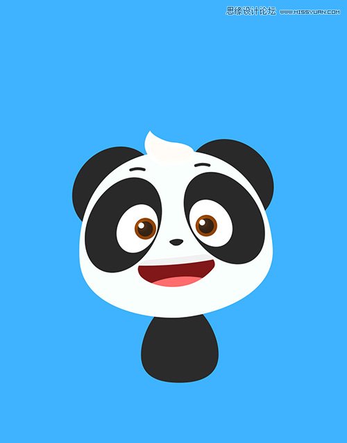 用PS繪制萌萌可愛的3D卡通熊貓