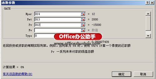 excel年化收益率函數(shù) Excel中使用RATE()函數(shù)計(jì)算年收益率的方法