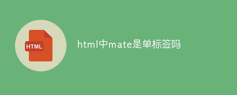html中mate是單標簽嗎