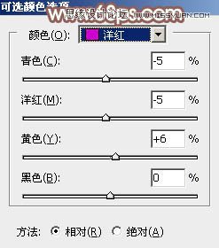 PS調出草地女孩唯美的粉色效果