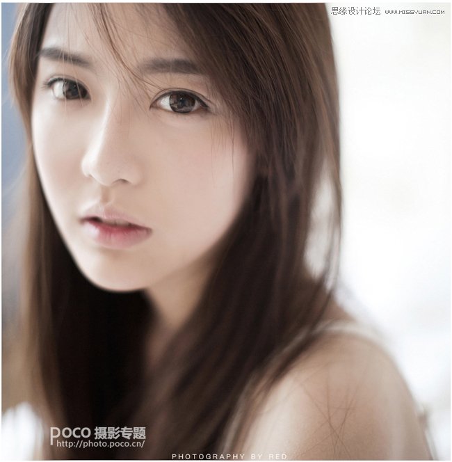 PS調出美女人像朦朧柔焦效果