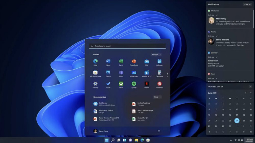 微軟 Win11 運行硬件最小需求配置公布：1GHz 64 位處理器，4GB 內(nèi)存 / 64GB 存儲