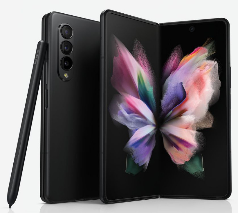 支持 S Pen 手寫筆，三星 Galaxy Z Fold 3 官圖曝光：比 Note 手寫筆更大