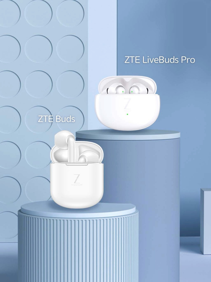 中興 ZTE LiveBuds Pro/ZTE Buds 兩款耳機將隨 Axon30 手機發布