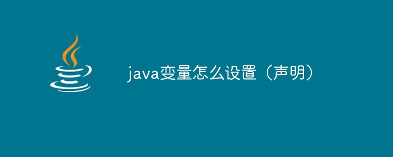 java變量怎么設置（聲明）