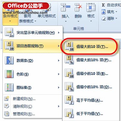 excel表格數據來源怎么標注 快速標注Excel數據表中的前3名的方法