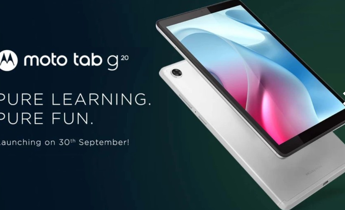 摩托羅拉 Moto Tab G20 平板下周在印度推出,主要面向學生群體