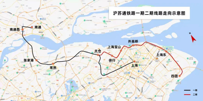 中國鐵路:滬蘇通鐵路將穿越長江直達浦東機場,二期設(shè)計時速 200 公里