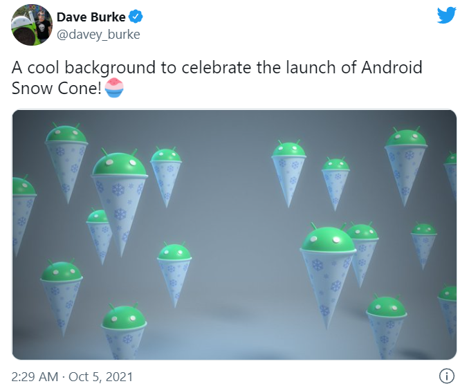 谷歌 Android 12 的甜點(diǎn)名稱確認(rèn)為 Snow Cone 刨冰,包含 162 項(xiàng)安全補(bǔ)丁