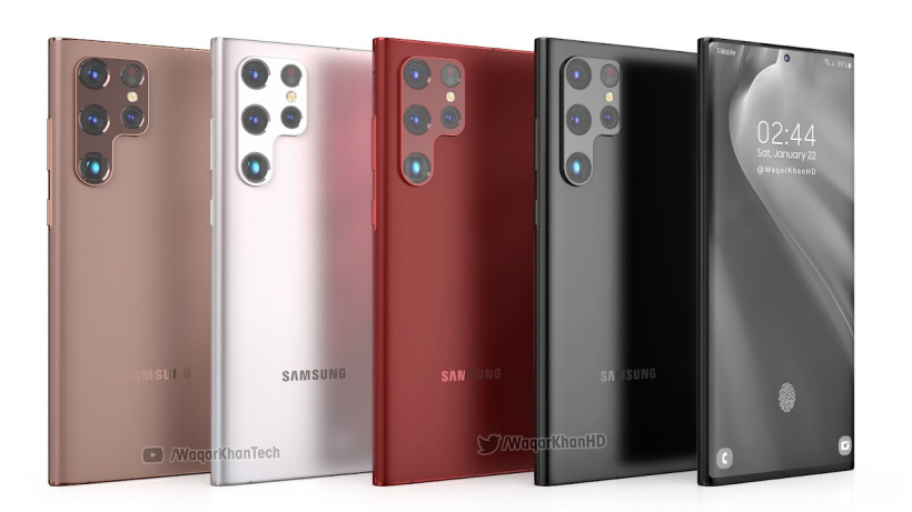 三星 Galaxy S22 Ultra 最新渲染圖曝光:外觀硬朗,Note 味十足