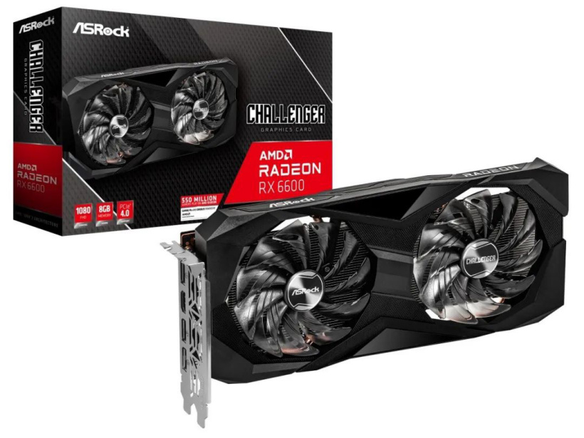 華擎發布 AMD RX 6600 系列顯卡:單/雙風扇設計,3358 元