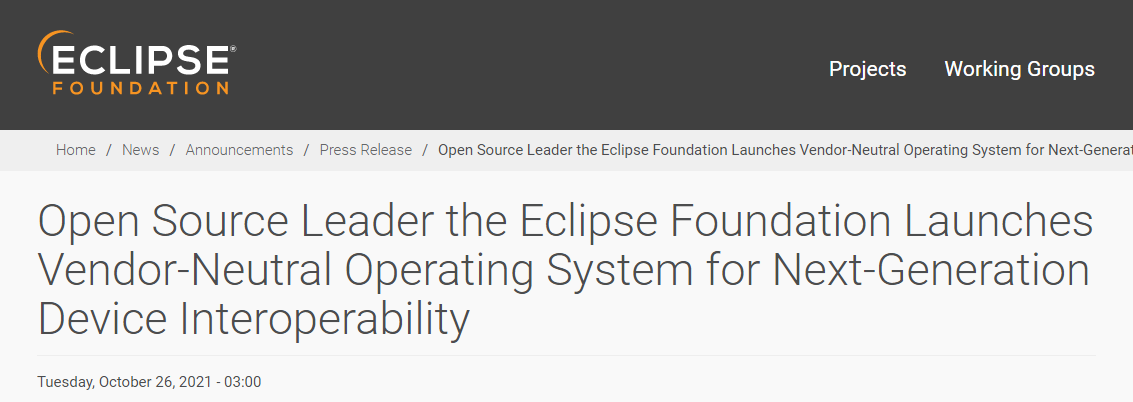 Eclipse 基金會推出基于開源鴻蒙 OpenHarmony 的操作系統 Oniro
