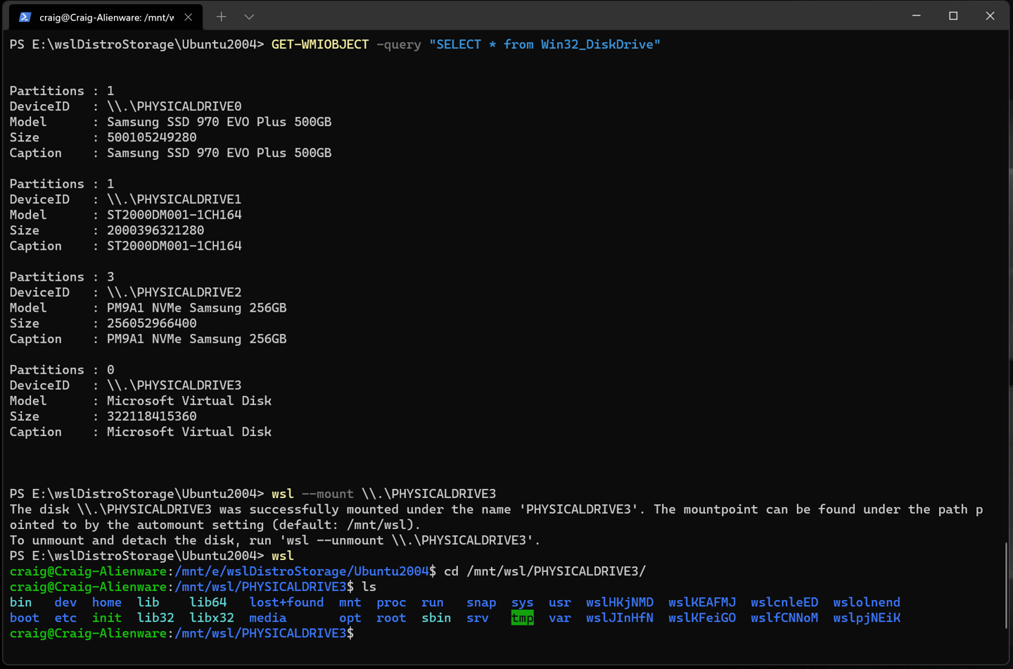 微軟 Win11 的 Linux 子系統(tǒng)(WSL 2)已支持直接掛載 Linux 磁盤(pán)