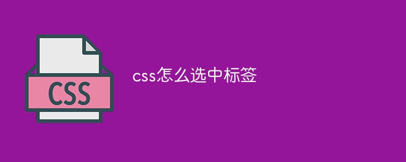 css怎么選中標簽