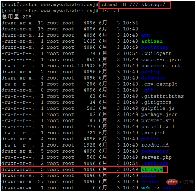 centos下Laravel訪問頁面出現空白怎么辦？