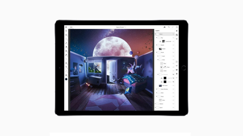 Photoshop iPadOS 版更新,帶來電腦版“涂抹”和“海綿”工具
