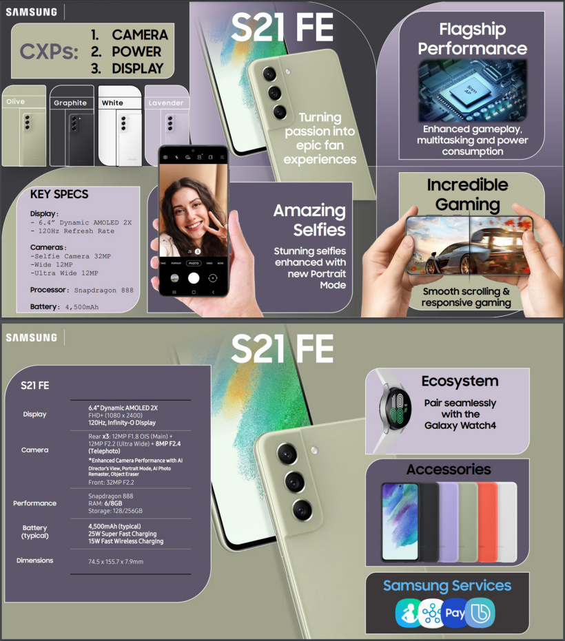 三星 Galaxy S21 FE 用戶手冊和營銷材料已曝光,1 月 11 日發布