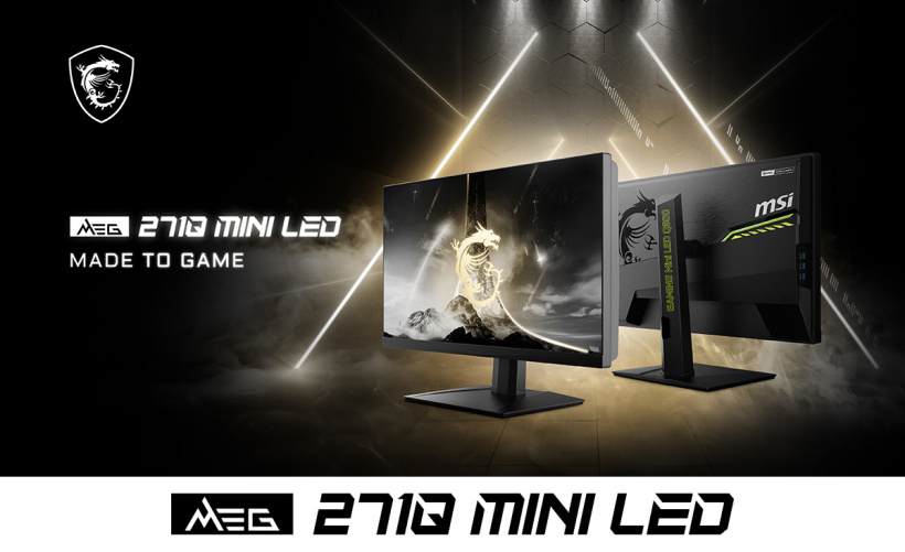 微星發布世界首款 27 英寸 2K 300Hz mini LED 顯示器