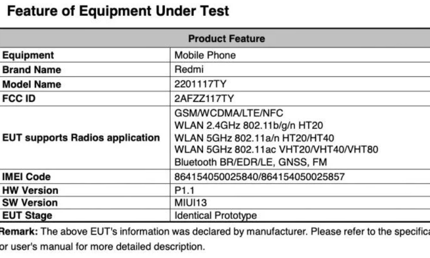 小米 Redmi Note 11S 通過 FCC 認證:預裝 MIUI 13,將在海外發布