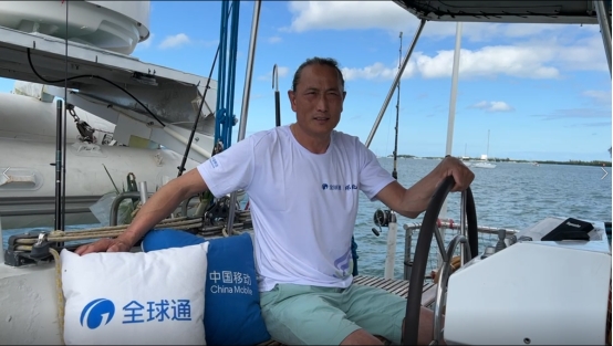 中國移動全球通環北之旅船長翟墨號召大家積極參與冰雪運動