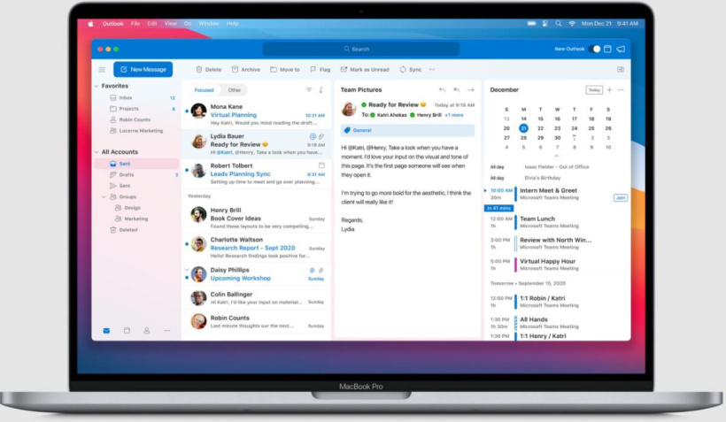 微軟宣布 2 月中旬推出全新設計的 Mac 版 Outlook 客戶端：UI 重新設計，性能大幅改進
