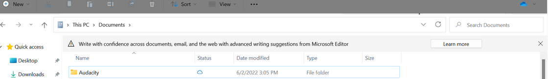 Windows 11 開發者測試版在資源管理器中添加廣告