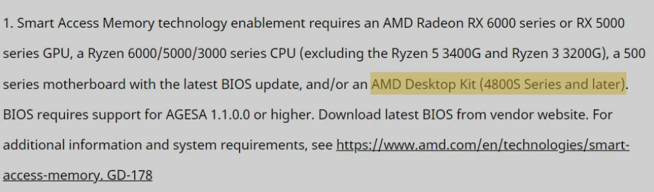 AMD 確認有 4800S 主板套件,支持 SAM 技術:消息稱一季度發布,最高支持 RX 6600 顯卡