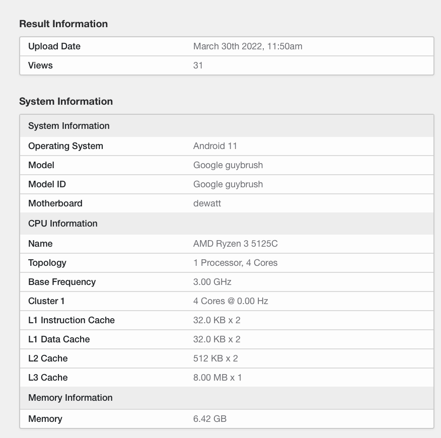 AMD 新款 R3 5125C 處理器曝光：4 核 3GHz，專為 Chromebook 設(shè)計(jì)