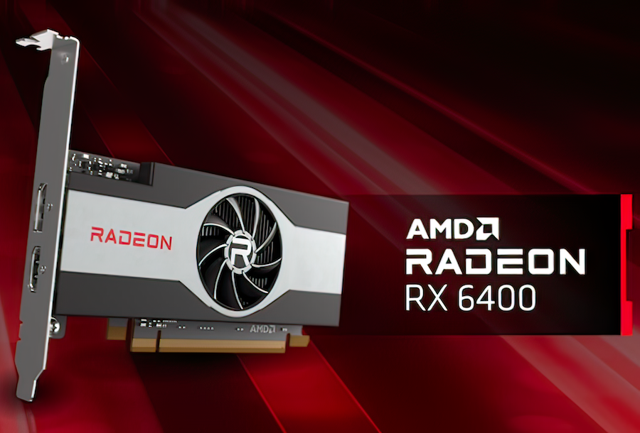 AMD RX 6400 顯卡測試出爐：GTX 1650 水平