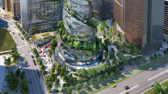 亞馬遜第二個總部螺旋塔樓獲批,預計 2025 年完成建設