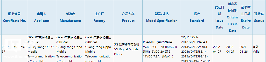 OPPO 新機通過 3C 認證入網,消息稱其為 Reno8,搭載新一代驍龍 7
