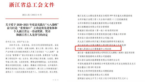 “浙江省工人先鋒號”云計(jì)算數(shù)據(jù)中心項(xiàng)目：助推數(shù)字浙江高速發(fā)展