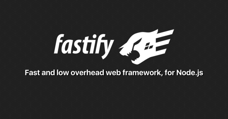 分享一個(gè)Nodejs web框架：Fastify
