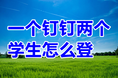 一個(gè)釘釘兩個(gè)學(xué)生怎么登 釘釘可以一個(gè)賬號登錄兩個(gè)設(shè)備嗎